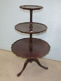 Vintage Three Tier Mahogany Stand