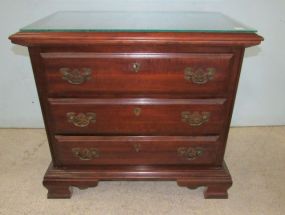 Three Drawer Mahogany Night Stand