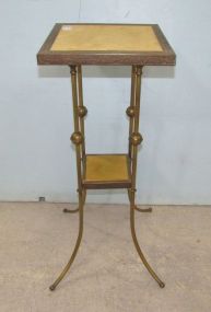 Brass Two Tier Lamp Table