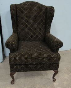 Upholstered Wing Back Arm Chair