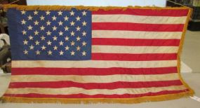 Fringed U.S. Flag on Pole