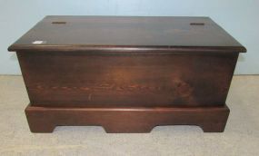 Modern Stained Pine Storage Trunk