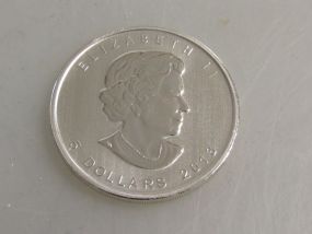 2013 Elizabeth II 5 Dollars Silver Coin