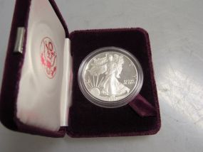 1987 Silver American Eagle One Dollar Coin
