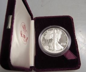 1988 Silver American Eagle One Dollar Coin