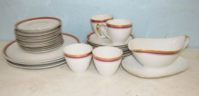 Czechoslovakia "Golden Crimson" China Set
