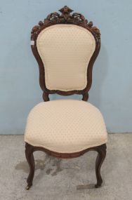 Antique French Style Carved Side Chair