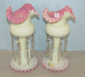 Fenton Pink Crest Lusters