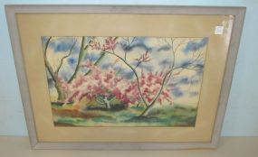 Landscape Watercolor Signed