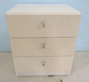 White laminate Three Drawer Stand