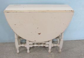 Vintage Painted Drop Leaf Table