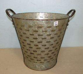 New Galvanized Metal Basket