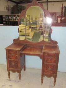 Depression Era Kneehole Vanity