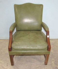 Stow & Davis Leather Arm Chair