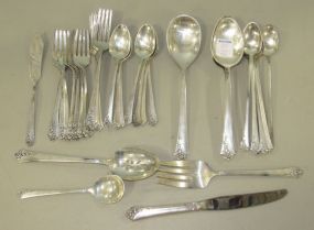 Heirloom Sterling "Damask Rose" Flatware