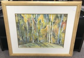 "Colorful Landscape" Watercolor by Jackie Meena