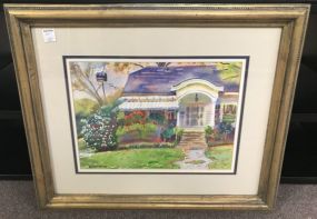 "House Around Back" Watercolor by Wyatt Waters