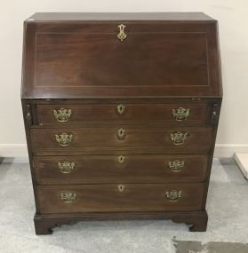 English Mahogany Drop Front Secretary