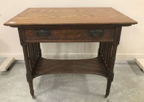 Vintage Oak Library Table