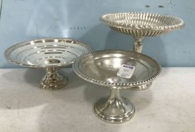 Three Weighted Sterling Compotes