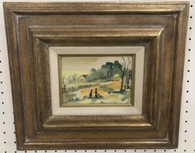 Watercolor Landscape by Marie Grayson