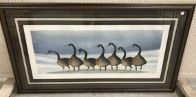 Large "Northern Visitors" Lithograph