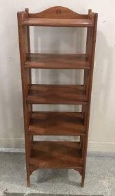 Maple Five Shelf Display Stand