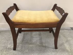 Vintage Mahogany Vanity Bench