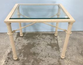 Modern Painted Metal Side Table