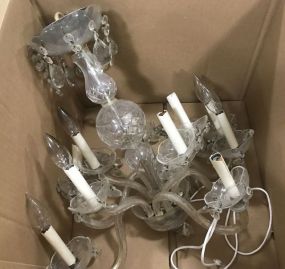 Glass with Prisms Chandelier