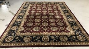 India Woven Area Rug Crimson Midnight