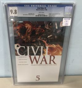 Civil War #5 "Death" of Jack O'Lantern & Jester