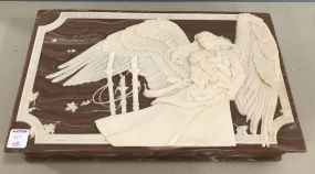 Genuine Incolay Stone Large Trinket/Jewelry Box