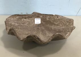 Peters Pottery Nutmeg Shell Dish