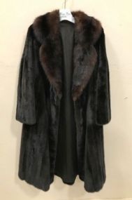Authentic Black Diamond Brand Full Length Mink Coat