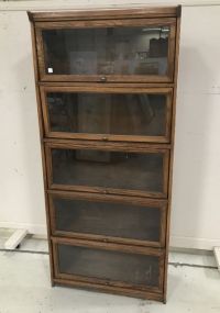 One Piece Oak Stack Bookcase