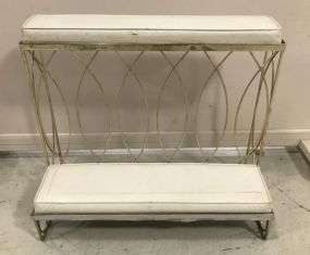 Brass Color Iron Prayer Bench