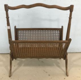 Vintage Handled Magazine Holder