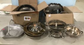 Assorted Lot of Silver Plate Serving Pieces
