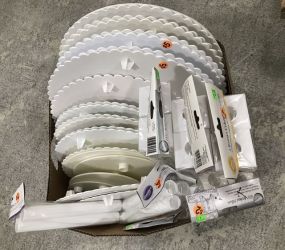 Group of Wedding Cake Stand and Roman Column Pillars