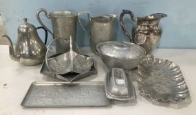 Embossed Metal Serving Pieces