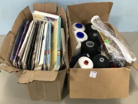Box of Yarn and Books