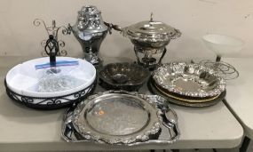 Group of Silver Plate Serving Pieces