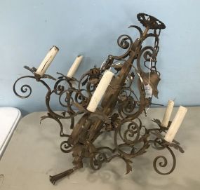 Rustic Iron Chandelier Light Fixture