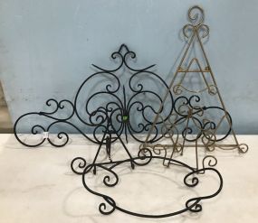 Metal Wall Decor and Plate Racks