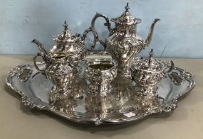 Gorham "Chantilly" Silver Plate Tea Service