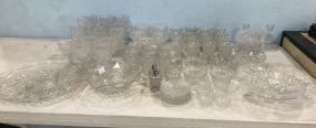 Large Collection of "Cape Cod" Pressed Glassware