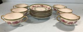 France "Boston" Broth Bowl and Saucers