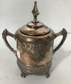 Meriden Co. Silver Plate Victorian Sugar