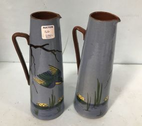 Pair of Torquay Kingfisher Light Blue Tapered Pitchers